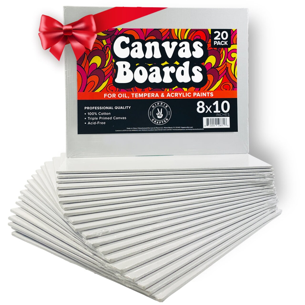 20 Pack Paint Canvases for Painting Blank Art Canvases for Painting Multipack Panels Paint Painting Supplies Painting Canvas Art Media Small Canvases for Painting Flat Art Board Canvas Panel